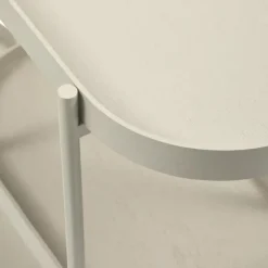 WOOOD Sidetable Noan - Hout/Metaal - Beige - 80x90x28