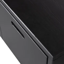 WOOOD Silke Kistbank Met Lades - Grenen - Diepzwart - 36x120x50