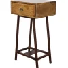 WOOOD Skybox Sidetable - Hout/Metaal - Naturel - 70x45x30
