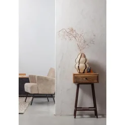 WOOOD Skybox Sidetable - Hout/Metaal - Naturel - 70x45x30