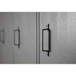 WOOOD Stijn Kledingkast 2-Deurs - Grenen - Staal Grijs - 103x187x40