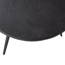 WOOOD Suze Bijzettafels - Hout/metaal - Zwart - Set van 2