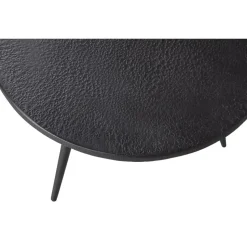 WOOOD Suze Bijzettafels - Hout/metaal - Zwart - Set van 2