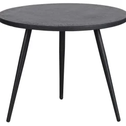 WOOOD Suze Bijzettafels - Hout/metaal - Zwart - Set van 2