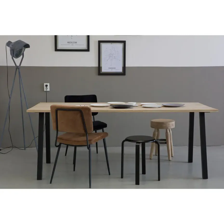 WOOOD Tablo A Poot Kd 1 Stuks - Metaal - Zwart - 72x79x10