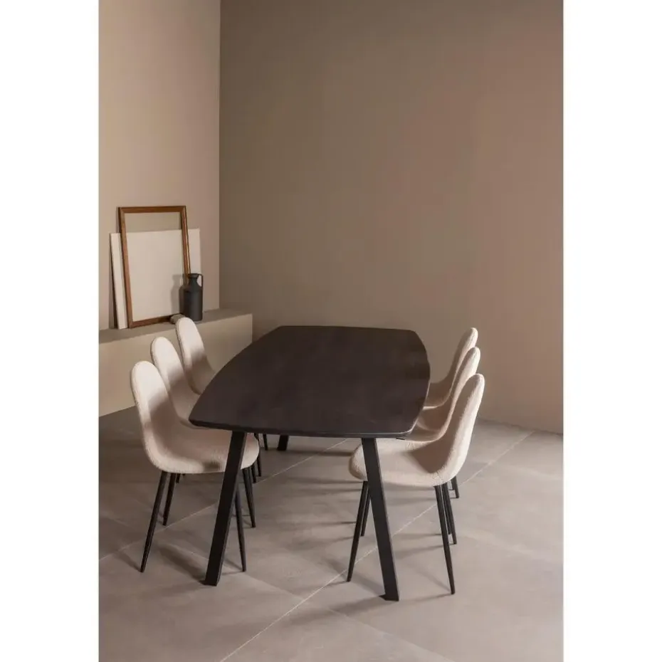 WOOOD Tablo A Poot Kd 1 Stuks - Metaal - Zwart - 72x79x10