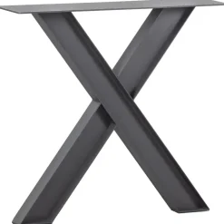 WOOOD Tablo Industrial X-poot 1 stuks - Metaal - Zwart - 72x79x10