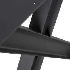 WOOOD Tablo Industrial X-poot 1 stuks - Metaal - Zwart - 72x79x10