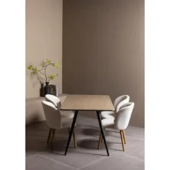 WOOOD Tablo 2-Standen Poot Conisch 1 Stuks - Metaal - Zwart - 72x79x10