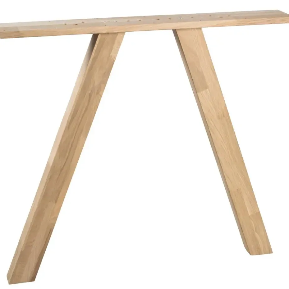 WOOOD Tablo 3-Standen Poot Vierkant Kd - Eiken - set van 2 - 79x72x10