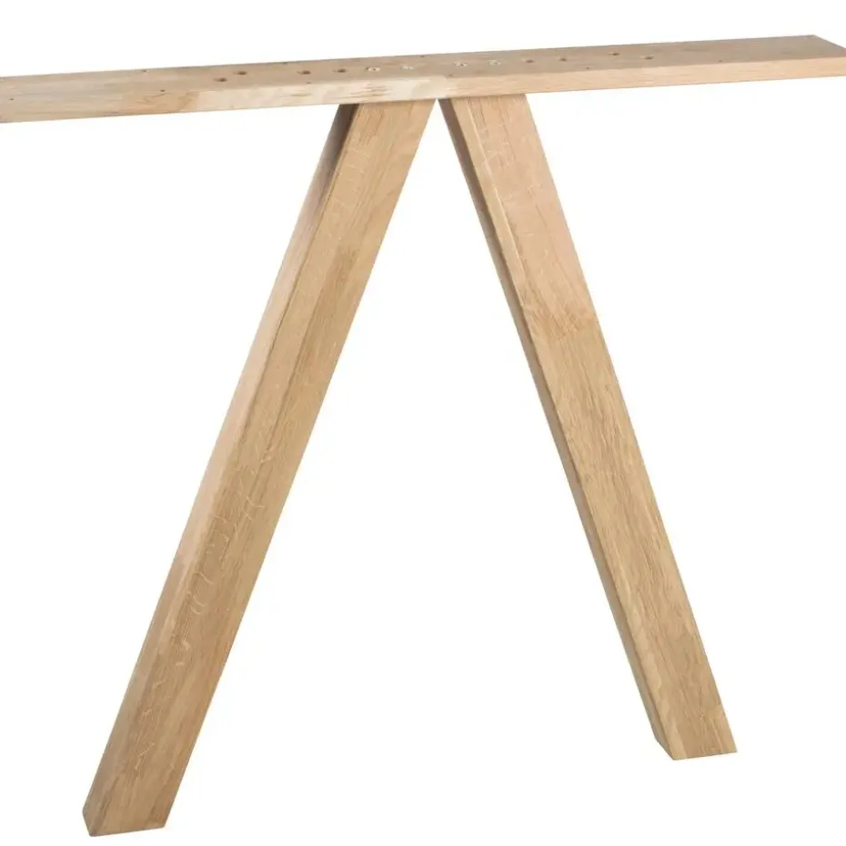WOOOD Tablo 3-Standen Poot Vierkant Kd - Eiken - set van 2 - 79x72x10