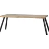WOOOD Tablo Tafel Visgraat met 2-standen Poot - Mango - 75x180x90