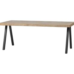 WOOOD Tablo Tafel Visgraat met 2-standen Poot - Mango - 75x180x90