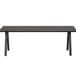 WOOOD Tablo Tafelblad - Eiken - Blacknight - 3x200x90