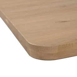WOOOD Tablo Tafelblad Curved - Eiken - Naturel - 5x199x88