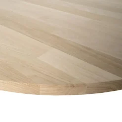 WOOOD Tablo Tafelblad Ovaal - Eiken - Onbehandeld - 2,4x220x90