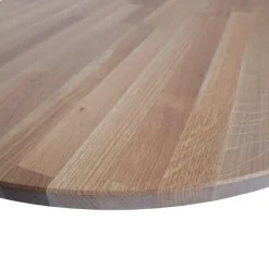 WOOOD Tablo Tafelblad Ovaal - Eiken - Grijze Olie - 220x2,4x90