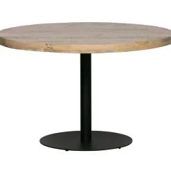 WOOOD Tablo Tafelblad Rond - Mango - White Wash - 120x120