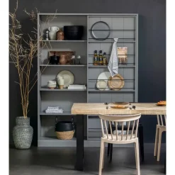 WOOOD Tablo Tafelblad Visgraat - Mango - White Wash - 5, 5x180X90