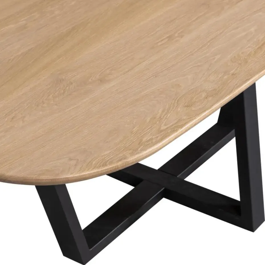 WOOOD Tablo Tafelpoot - Metaal - Zwart - 73x147x71