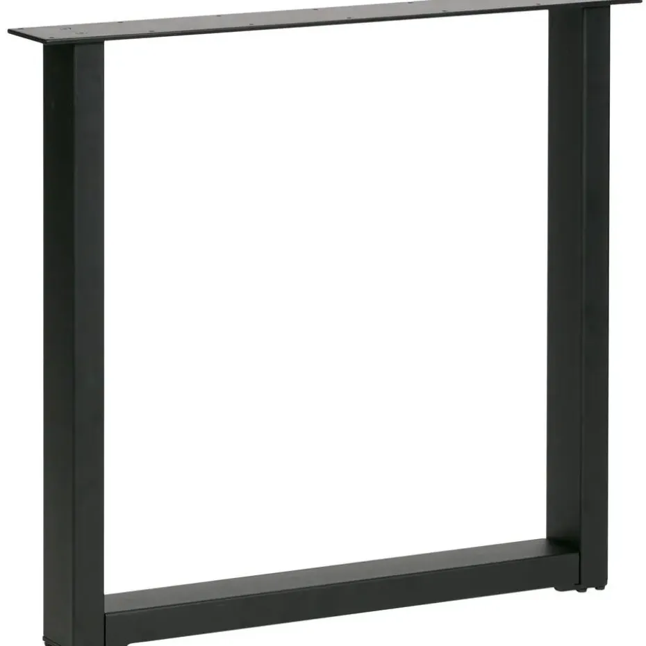 WOOOD Tablo U-Poot/Maastricht 1 Stuk - Metaal - Zwart - 72x79x10