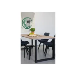 WOOOD Tablo U-Poot/Maastricht 1 Stuk - Metaal - Zwart - 72x79x10