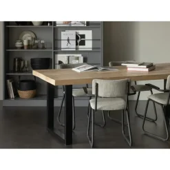 WOOOD Tablo U-Poot/Maastricht 1 Stuk - Metaal - Zwart - 72x79x10