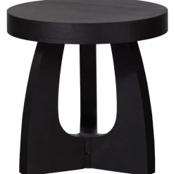 WOOOD Tala Bijzettafel - MDF Fineer - Zwart - 45x45x45