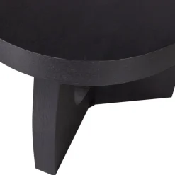 WOOOD Tala Bijzettafel - MDF Fineer - Zwart - 45x45x45