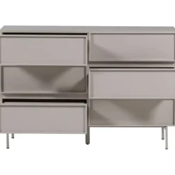 WOOOD Tours Ladekast 6 Lades - Melamine/ MDF - Zand - 80x120x42