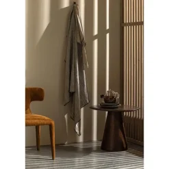 WOOOD Unique Plaid - Viscose/Linnen - Zwart/Off White - 53x49x48