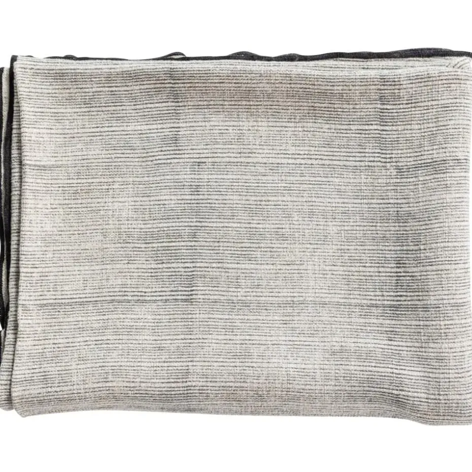 WOOOD Unique Plaid - Viscose/Linnen - Zwart/Off White - 53x49x48