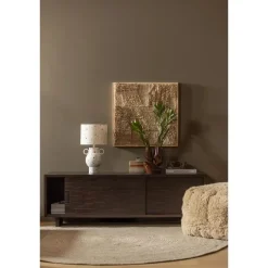 WOOOD Utopia Vloerkleed - Wol/Katoen - Naturel - 1x200x200