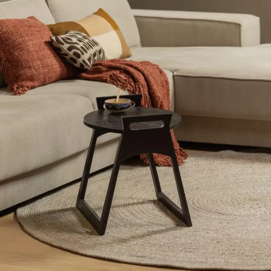 WOOOD Utopia Vloerkleed - Wol/Katoen - Naturel - 1x200x200