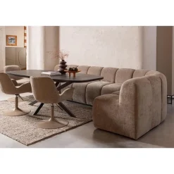 WOOOD vloerkleed Efia - Wol - Bruin Melange - 170x240 cm