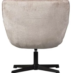 WOOOD Wibo Draaifauteuil - Chenille - Taupe - 94x71x83