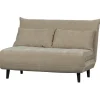 WOOOD Xem Slaapbank - 1-Persoons - Chenille stof - Naturel - 80x122x92