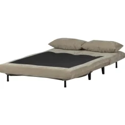 WOOOD Xem Slaapbank - 1-Persoons - Chenille stof - Naturel - 80x122x92