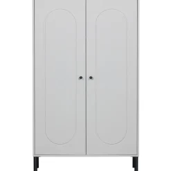 WOOOD Xina Lage Kast - Grenen - Wolkengrijs - 149x90x40