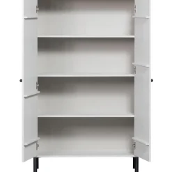 WOOOD Xina Lage Kast - Grenen - Wolkengrijs - 149x90x40