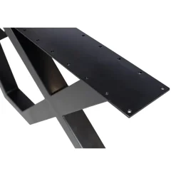 WOOOD X-Poot Picknick Buiten Tablo - Metaal - Zwart - 70x142x13