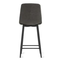 2x Barkruk Jax - Microleder Antraciet (Set van 2)