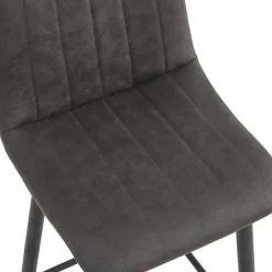 2x Barkruk Jax - Microleder Antraciet (Set van 2)