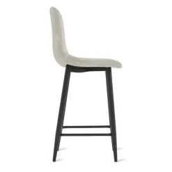 2x Barkruk Jax - Velvet Taupe (Set van 2)