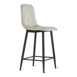 2x Barkruk Jax - Velvet Taupe (Set van 2)