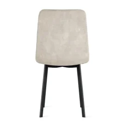 2x Eetkamerstoel Minsk Fluweel Beige