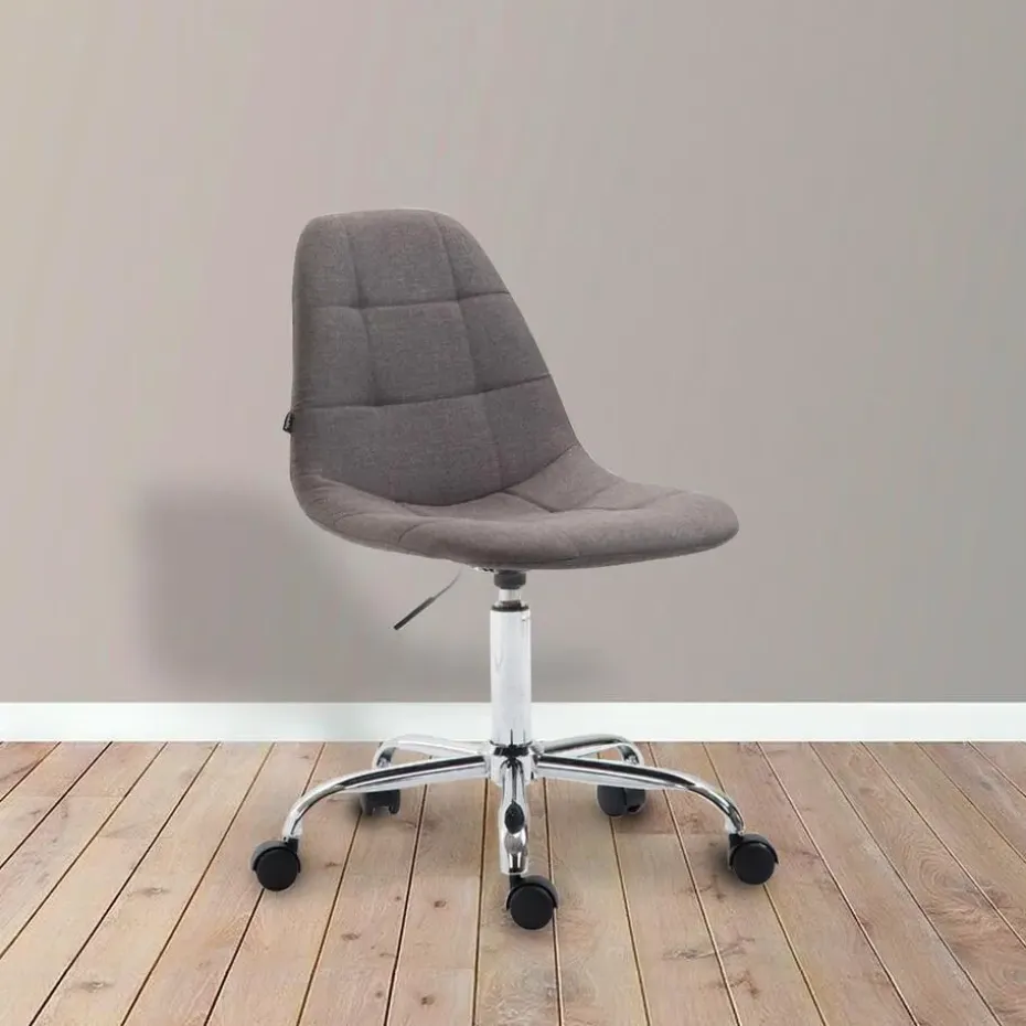 Xairo Rome - Bureaustoel - Stof - Donkergrijs