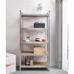 XITTA - Stellingkast 5 planken - Zilver - Staal