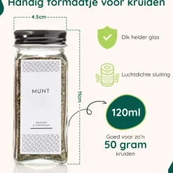 XIVADA Kruidenrek met 24 potjes - Organizer lade liggend - Met labels