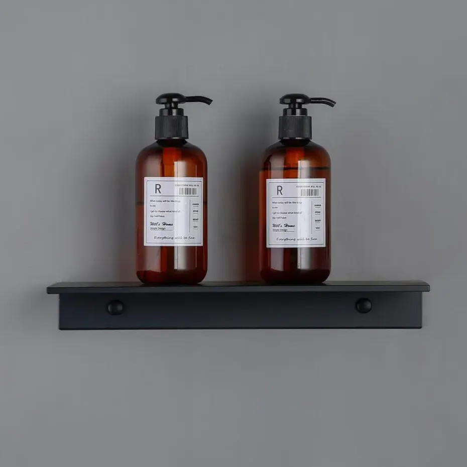 XIVADA Wandrek Rosa - Industrieel - Aluminium - Boren - Zwart